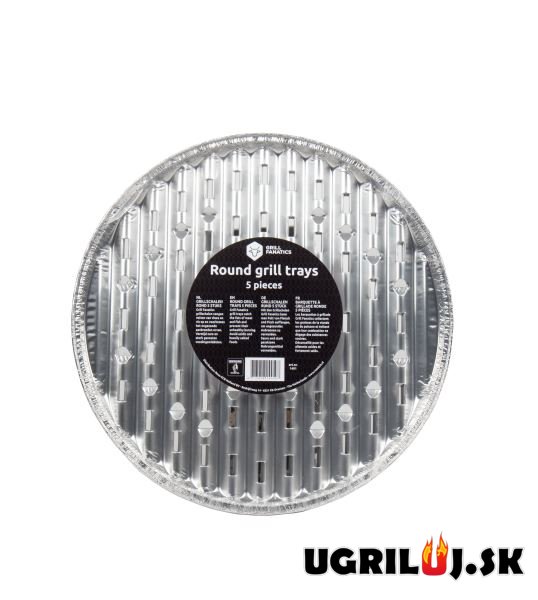 Hliníková tácka Grill Fanatics - okruhlá, 33cm (5ks)