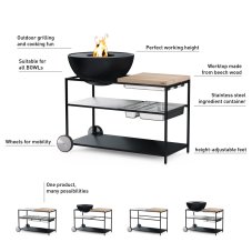 Vonkajšia kuchyňa Höfats "Fire Kitchen" pre ohnisko Bowl 57 a 70