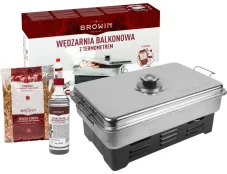 Nerezová prenosná udiareň Browin, Štartovací SET 3v1