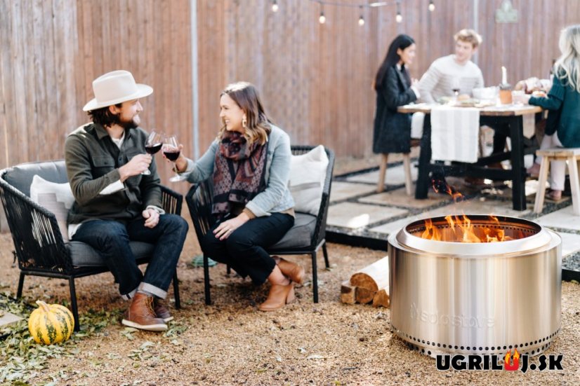 Ohnisko SOLO STOVE - YUKON 2.0 - Nerez, Modrá