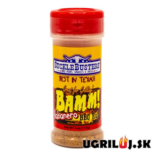 Grilovacie korenie Sucklebusters BAMM! Habanero BBQ Rub, 113g Grilovacie korenie Sucklebusters BAMM! Habanero BBQ Rub, 113g