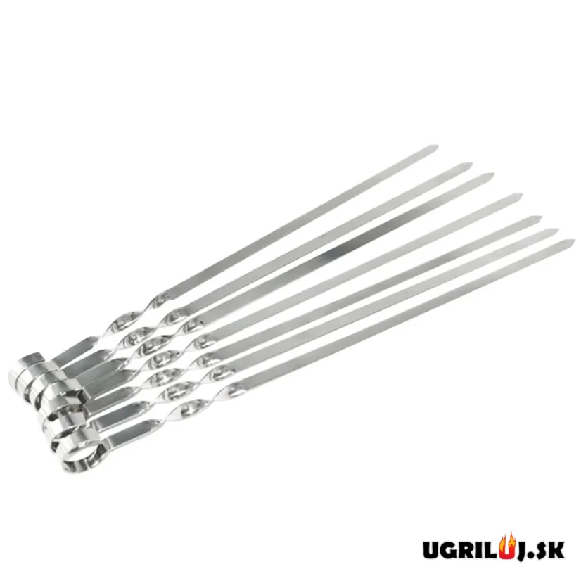 Nerezové špízy - ploché, 58cm, (6ks)