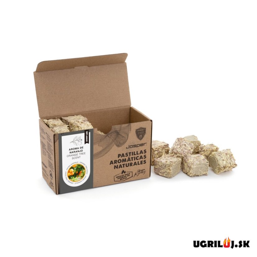 Aromatické brikety do grilu, Josper, Pomaranč, 48ks