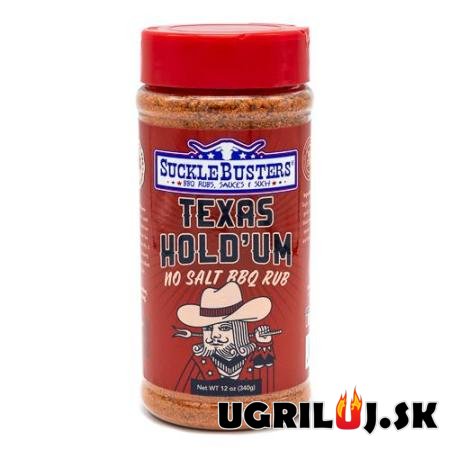 Grilovacie korenie Sucklebusters, Texas Hold 'Um No Salt, 340g