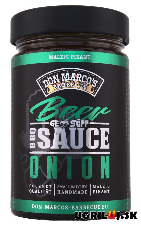 BBQ omáčka na grilovanie - Don Marco’s - Beer & Onion BBQ Sauce, 260ml