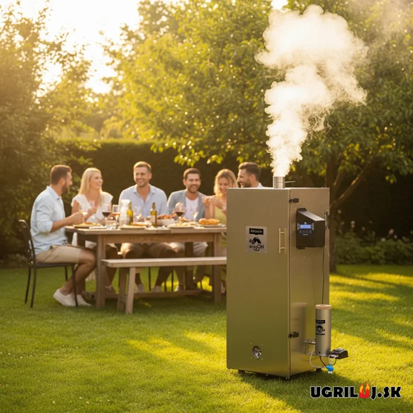 Oceľová udiareň Browin dragON IQ, Digital Wi-Fi, 220L