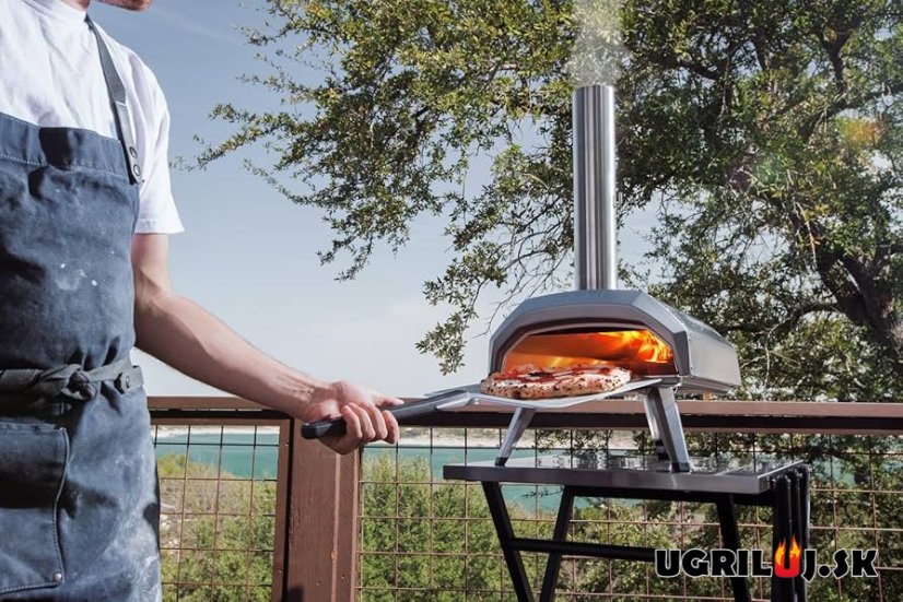 Pizza pec Ooni Karu 12 - Multi-palivová na (drevo/uhlie/pelety/plyn), strieborná