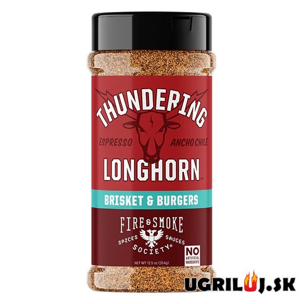 Grilovacie korenie Fire & Smoke Thundering Longhorn Beef Rub, 354g Grilovacie korenie Fire & Smoke Thundering Longhorn Beef Rub, 354g