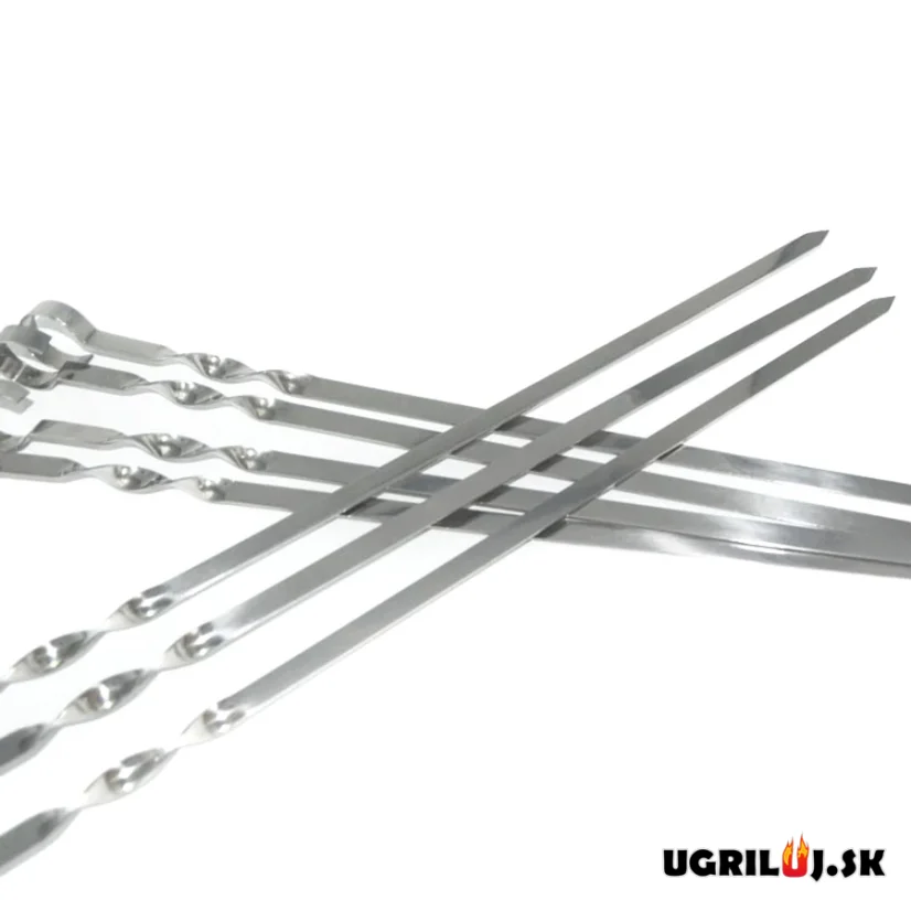 Nerezové špízy - ploché, 58cm, (6ks)