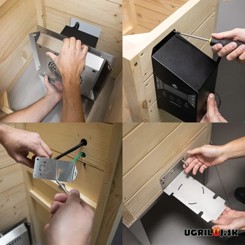 Drevená udiareň Browin dragON Sprucewood, Digital Wi-Fi, 200L