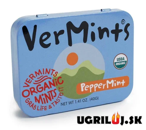 VerMints, dražé PepperMint, 40g