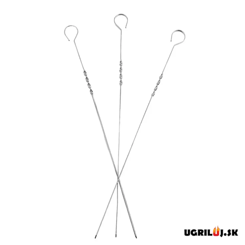 Nerezové špízy, 38cm, 10ks