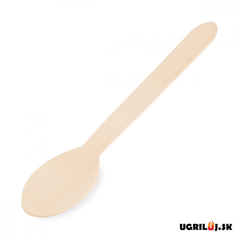 Lžíce ze dřeva, 16 cm, 100 ks
