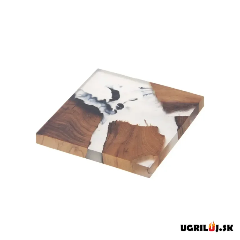 Podtácka, akácia resin, 8x8cm