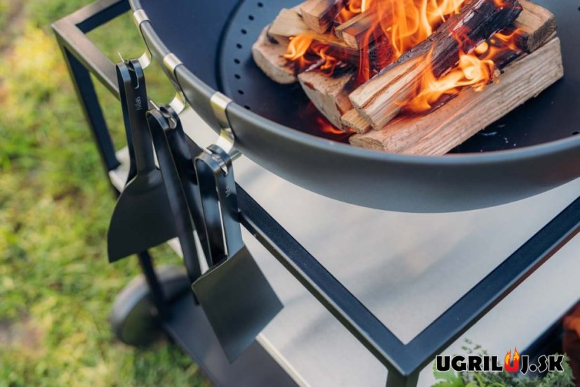 Obracačka Höfats - BBQ Spatula, čierna
