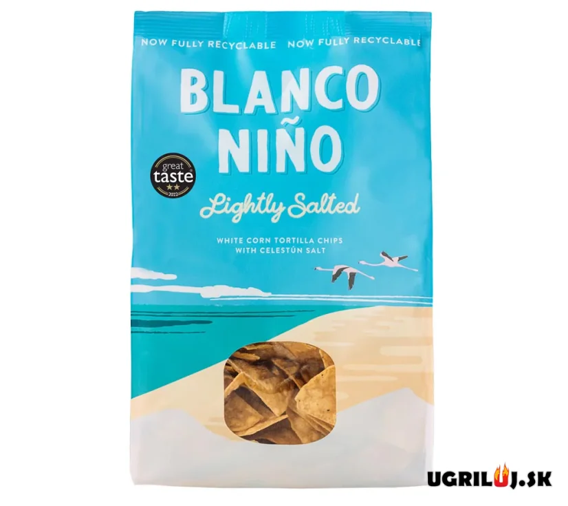Pravé mexické tortillové lupienky Blanco Niño, Lightly Salted, 170g