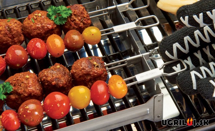 Dvojité špízy Broil King - Dual Prong Skewers, tenké, 4 ks