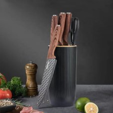 Sada kuchynských nožov so stojanom graphite tube, nerez, 6ks