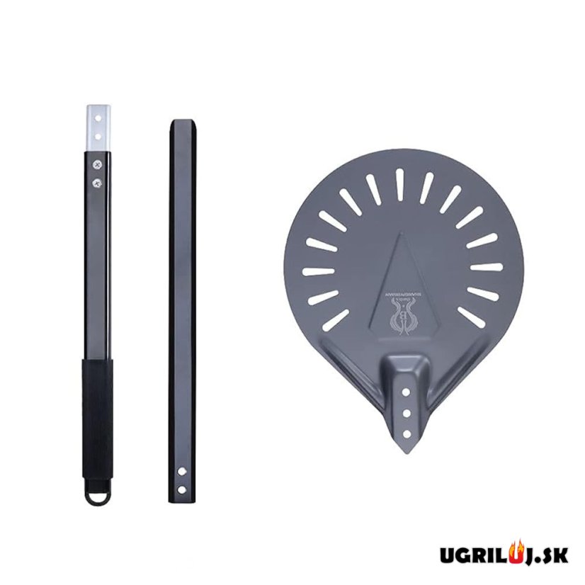 Pizza lopatka teleskopická, perforovaná, 98cm