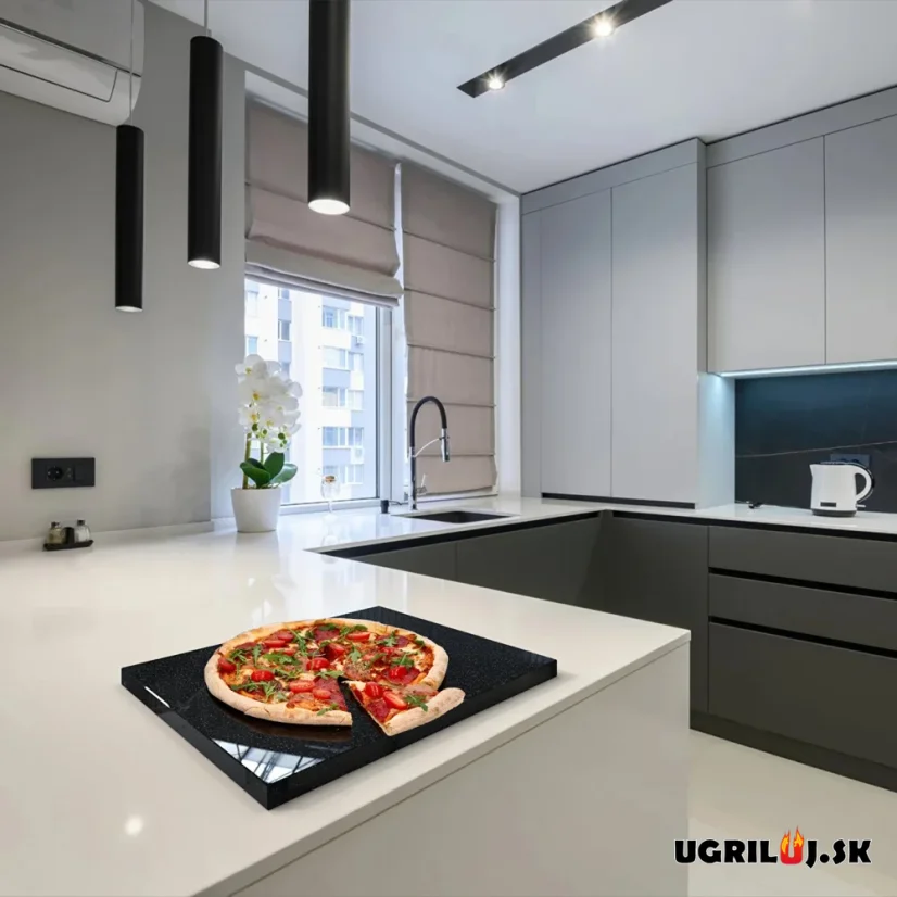 Pizza kameň Browin - žula, 37x35cm