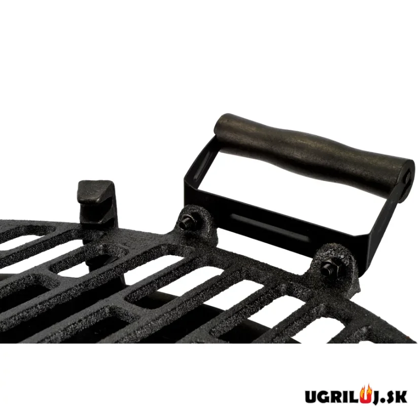 Liatinový gril na drevené uhlie, 35cm