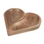 Drevená misa z mangového dreva, 2diely Srdce 30.5x26cm