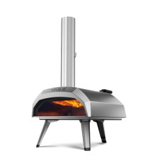 Pizza pec Ooni Karu 12 - Multi-palivová na (drevo/uhlie/pelety/plyn), strieborná