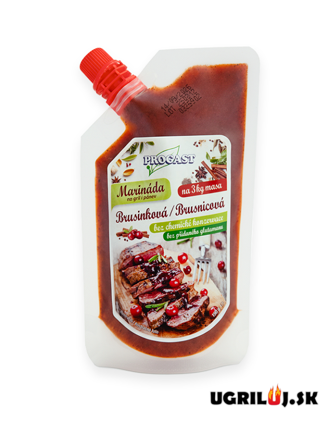 Marináda Progast Cranberry - Brusnicová, 150g Marináda Progast Cranberry - Brusnicová, 150g