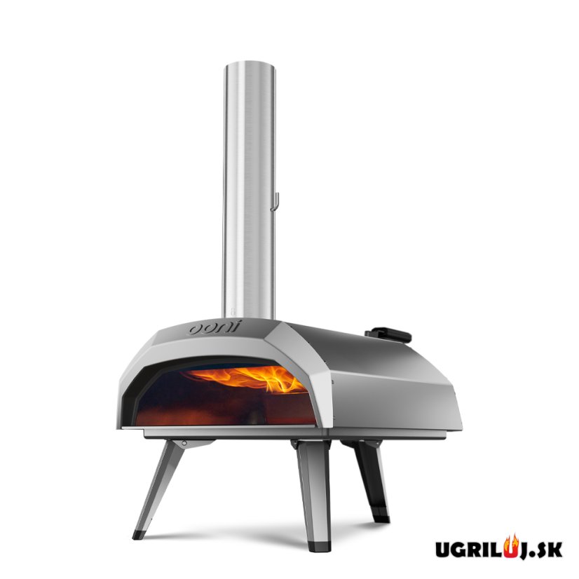 Pizza pec Ooni Karu 12 - Multi-palivová na (drevo/uhlie/pelety/plyn), strieborná