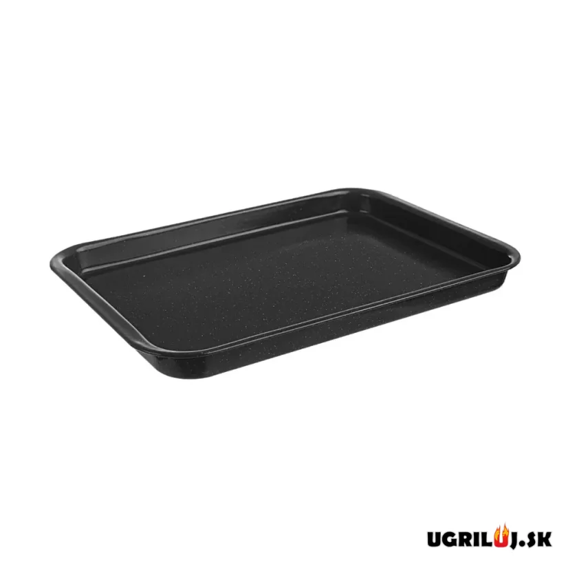 Smaltovaný plech, čierny, 35,5x24x2,5 cm