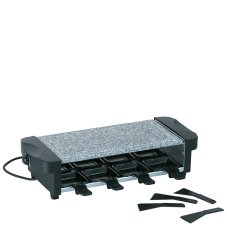 Stolný elektrický gril Raclette, grilovací kameň, 52x21cm