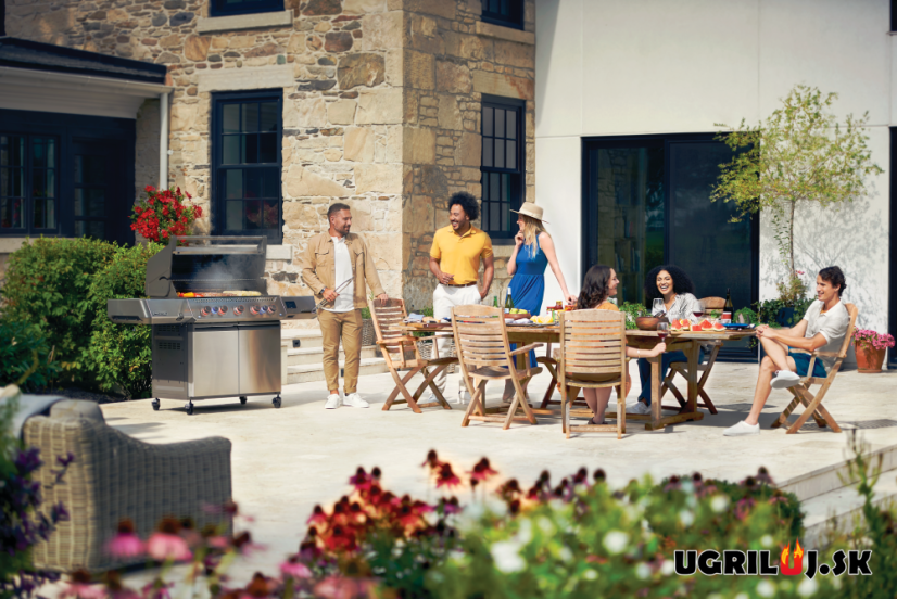 Plynový gril Napoleon - Prestige P665 EVO, Nerez