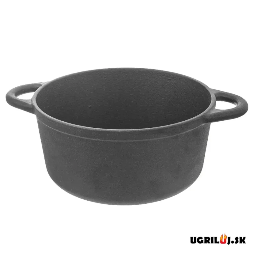 Litinový hrnec s poklicí, 2.7L