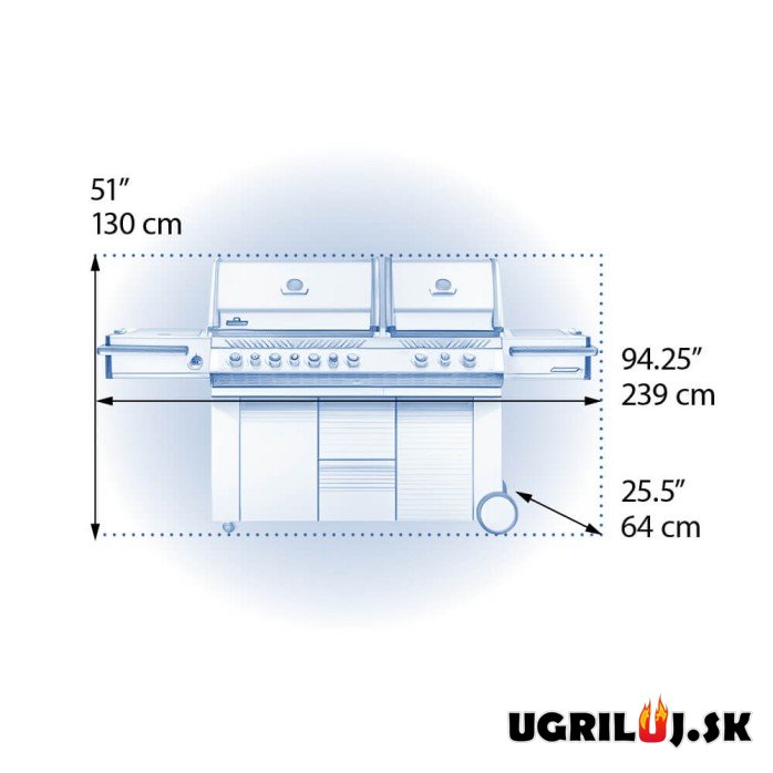Plynový gril Napoleon - Prestige PRO 825