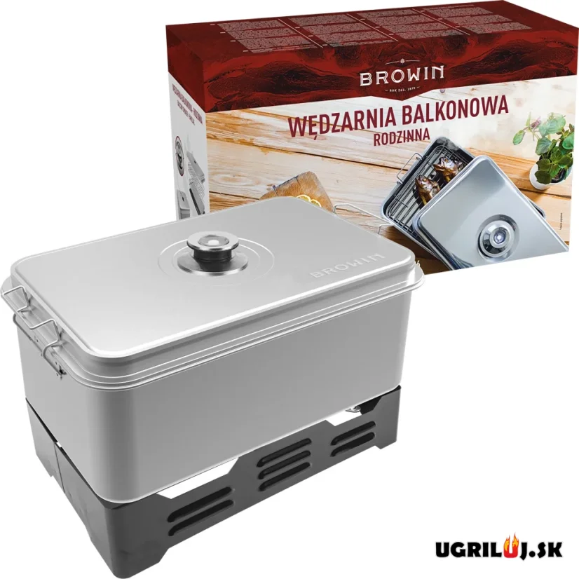 Nerezová prenosná udiareň Browin, XL