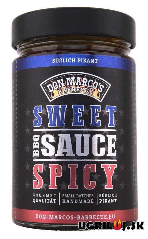 BBQ omáčka na grilovanie - Don Marco’s - Sweet & Spicy BBQ Sauce, 260ml BBQ omáčka na grilovanie - Don Marco’s - Sweet & Spicy BBQ Sauce, 260ml