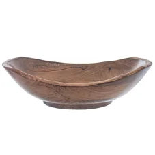 Drevená misa z mangového dreva, oválna 30x27cm