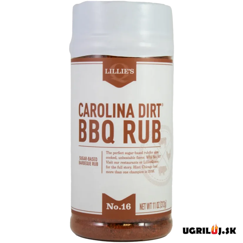 Grilovacie korenie Lillie's Q, Carolina Dirt Rub, 312g