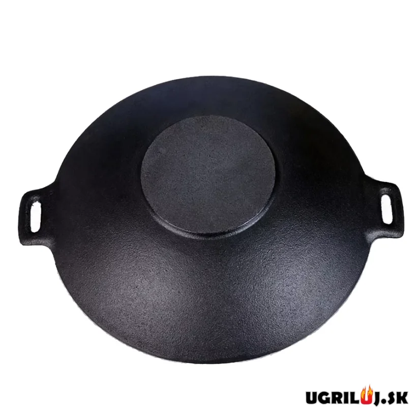 Litinová pánev/wok, 50cm