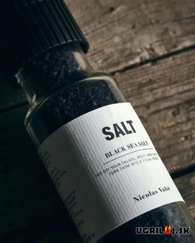 Morská soľ Nicolas Vahé, Black Sea Salt (mlynček), 320g