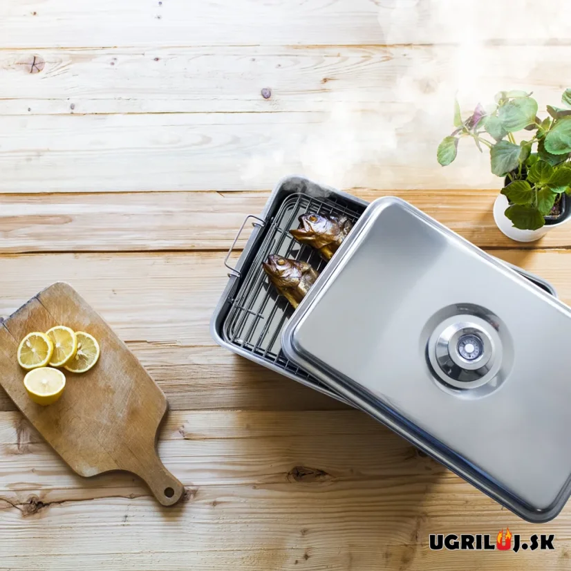 Nerezová prenosná udiareň Browin, Štartovací SET 3v1