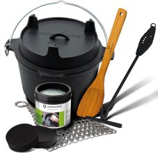 Liatinový hrniec s príslušenstvom Outdoorchef -  5.7L (s nožičkami)