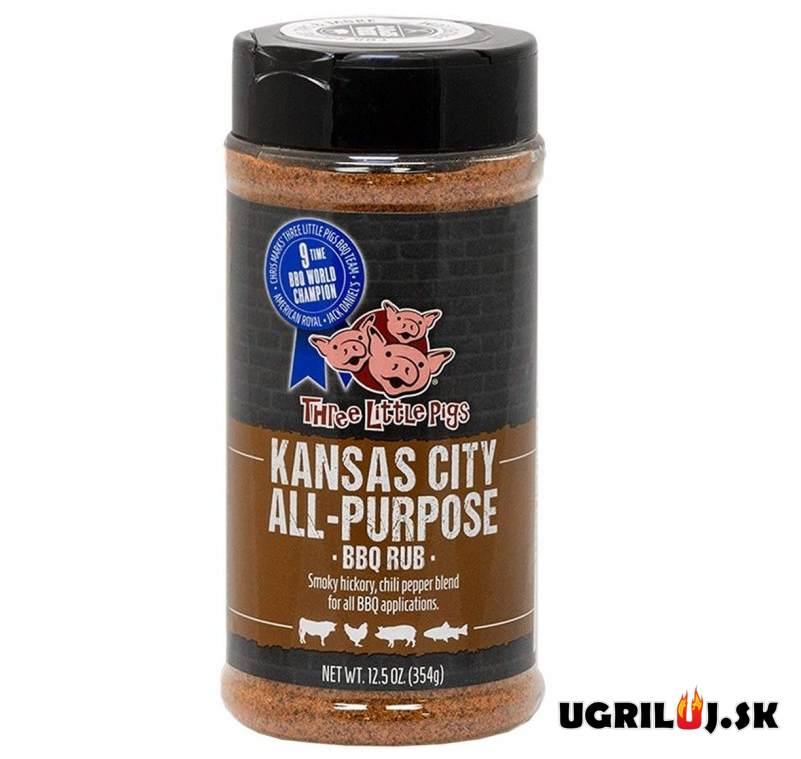 Grilovacie korenie Three Little Pigs - Kansas City All Purpose BBQ Rub, 354g
