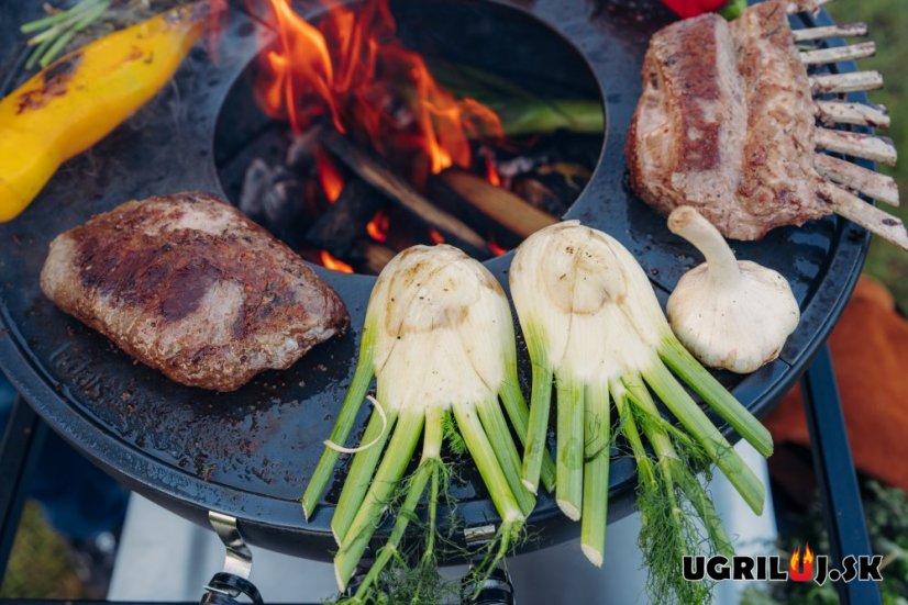 Vonkajšia kuchyňa Höfats "FIRE KITCHEN", s ohniskom Bowl 57 + platňa + hviezdicový stojan