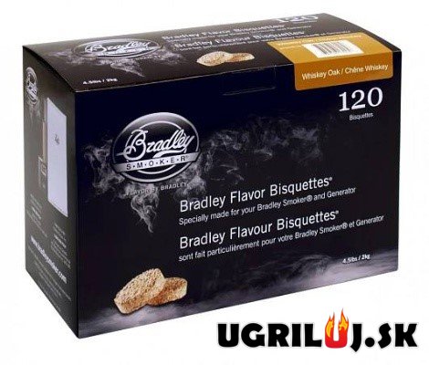 Brikety pro udírny Bradley - Whiskey Dub, 120ks