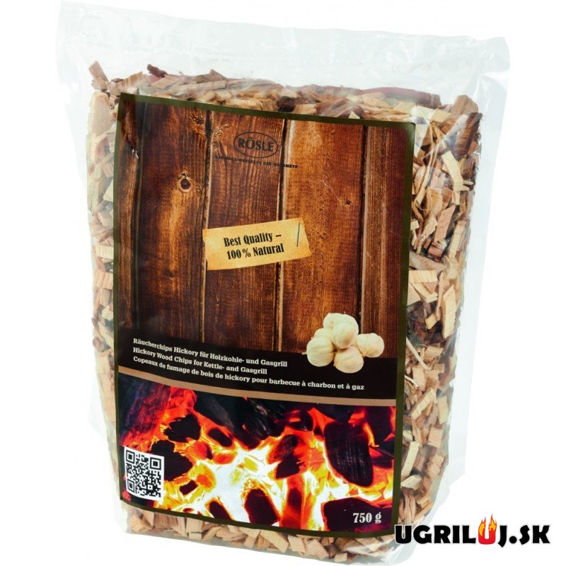 Štěpka do grilu - Lupínky na uzení, Ořech, 750g