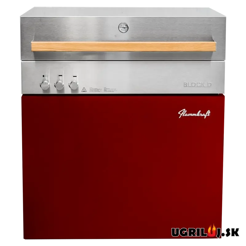 Plynový IR gril Flammkraft - BLOCK D (GEN.5), Ruby
