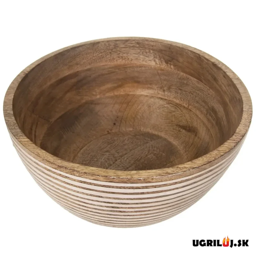 Drevená misa z mangového dreva, 24cm