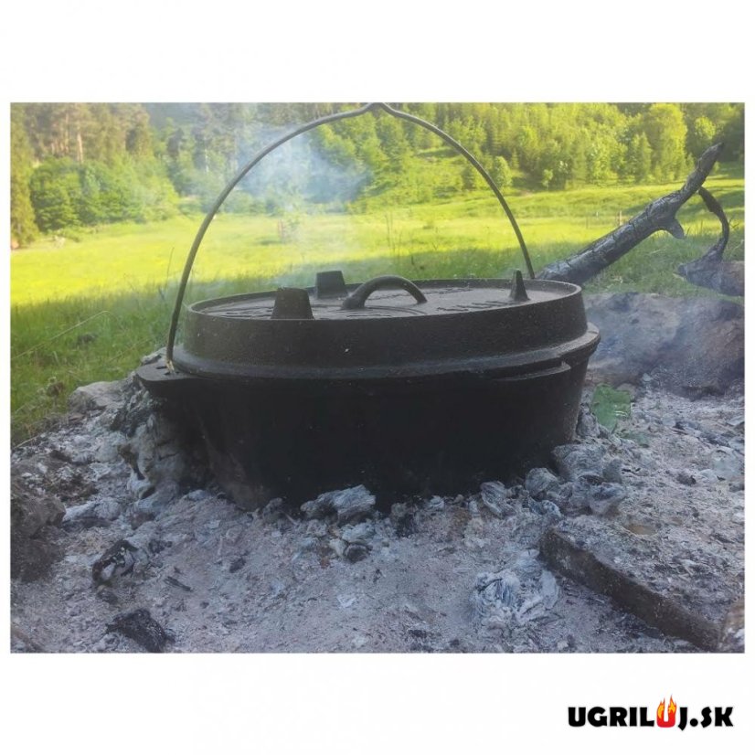 Litinový kotlík s poklicí 16,1l / 2,7l
