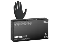 Nitrilové rukavice NITRIL IDEAL3, 100 ks, veľkosť S, nepudrované, čierne